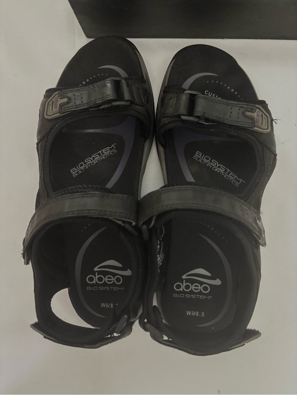 ABEO GOLETA B.I.O. SYSTEM GRAY LEATHER WITH METATARSAL FOOTBED WALKING SZ 8.5 - Picture 9 of 13
